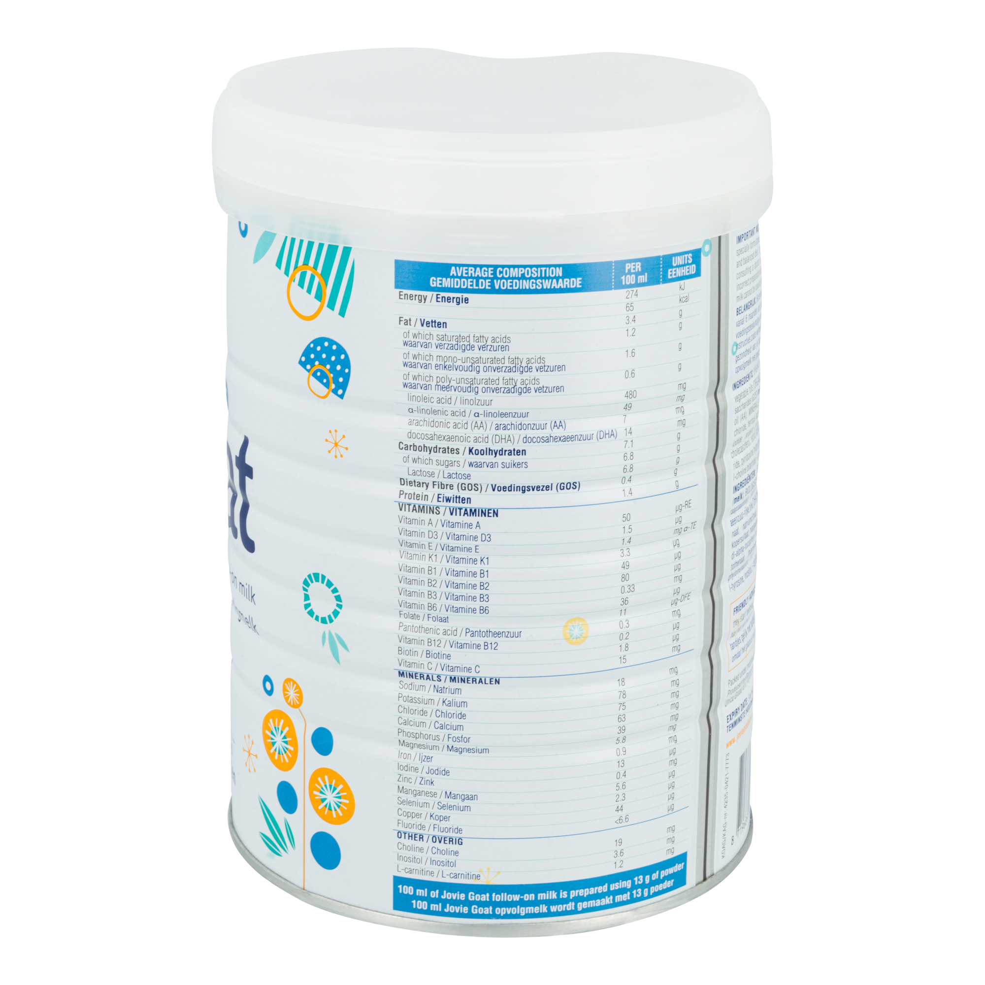 Jovie Goat Milk Baby Formula • Stage 2