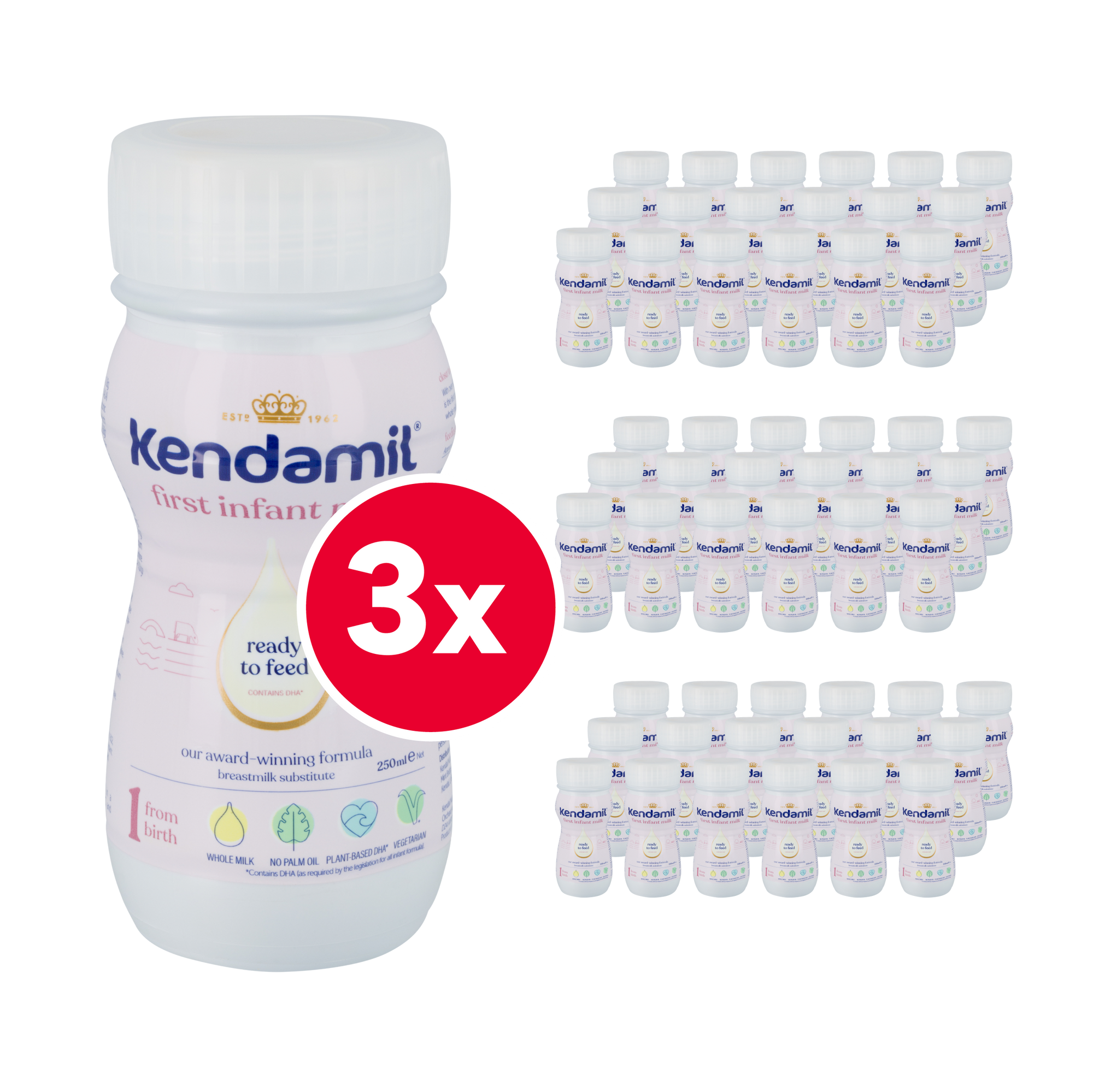 Kendamil Classic Ready to Feed Cow Milk First Baby Formula • Stage 1 ...