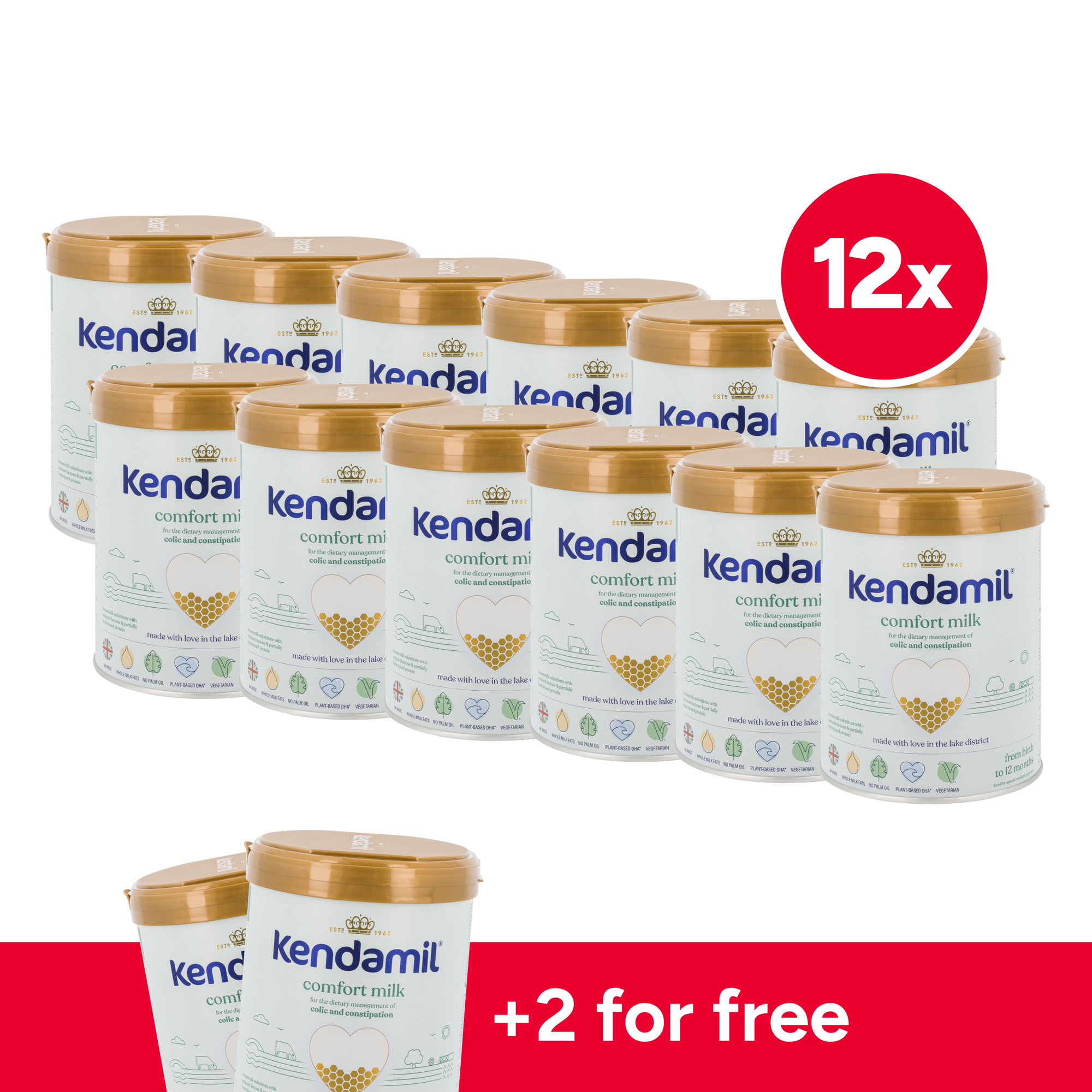 Kendamil Comfort Cow Milk Baby Formula • Stage 1-2