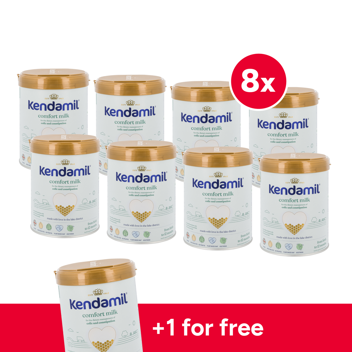 Kendamil Comfort Cow Milk Baby Formula • Stage 1-2