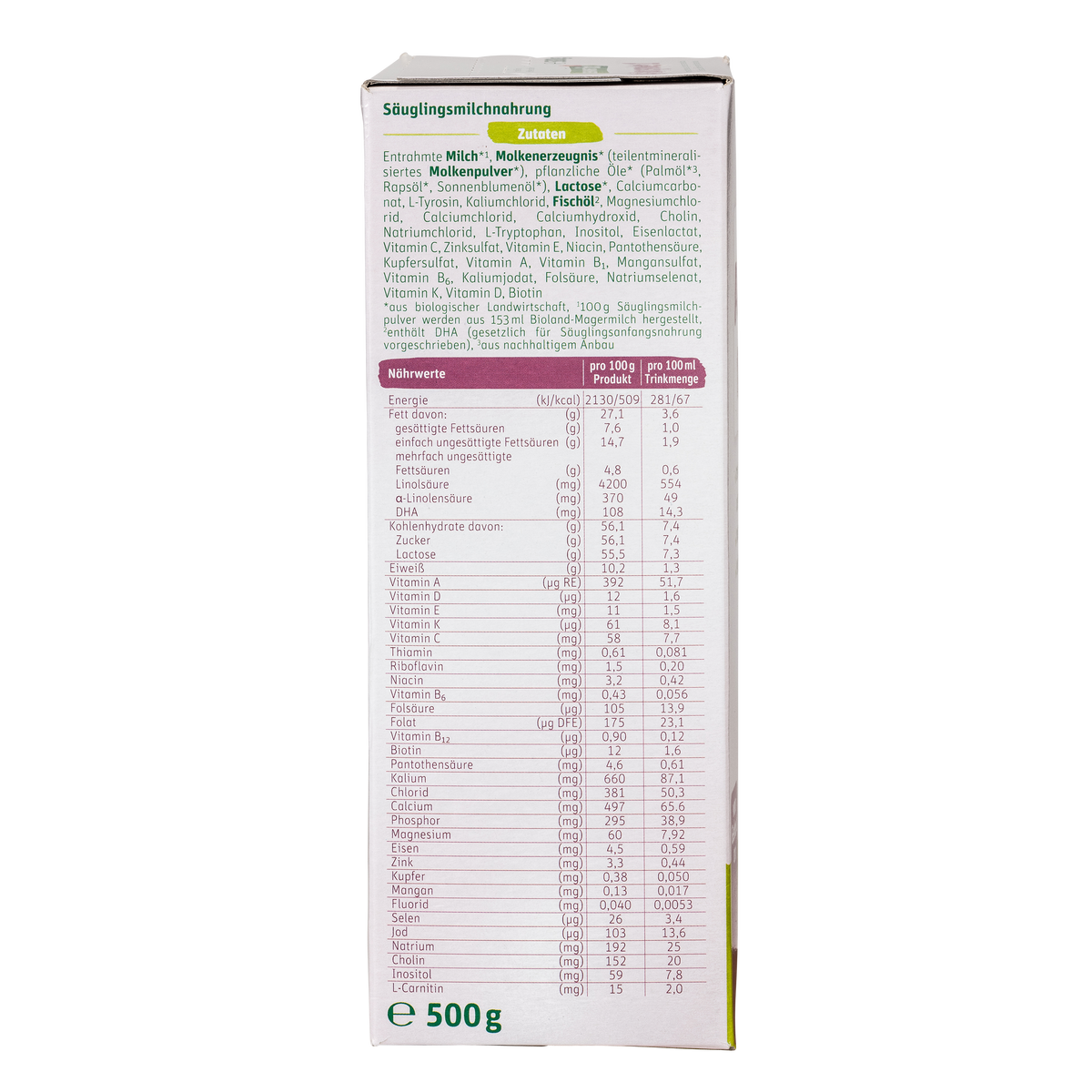 Lebenswert Bioland Cow Milk Baby Formula • Stage 1