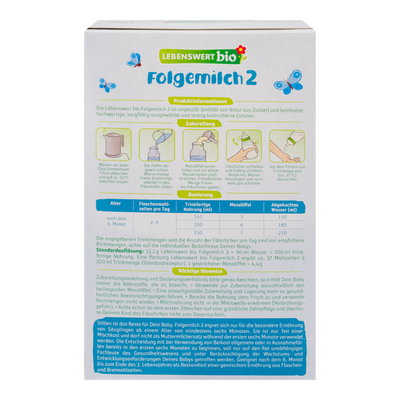 Lebenswert Bioland Cow Milk Baby Formula • Stage 2