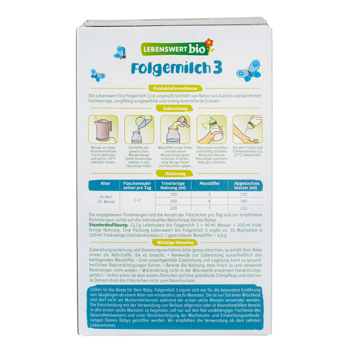 Lebenswert Bioland Cow Milk Baby Formula • Stage 3