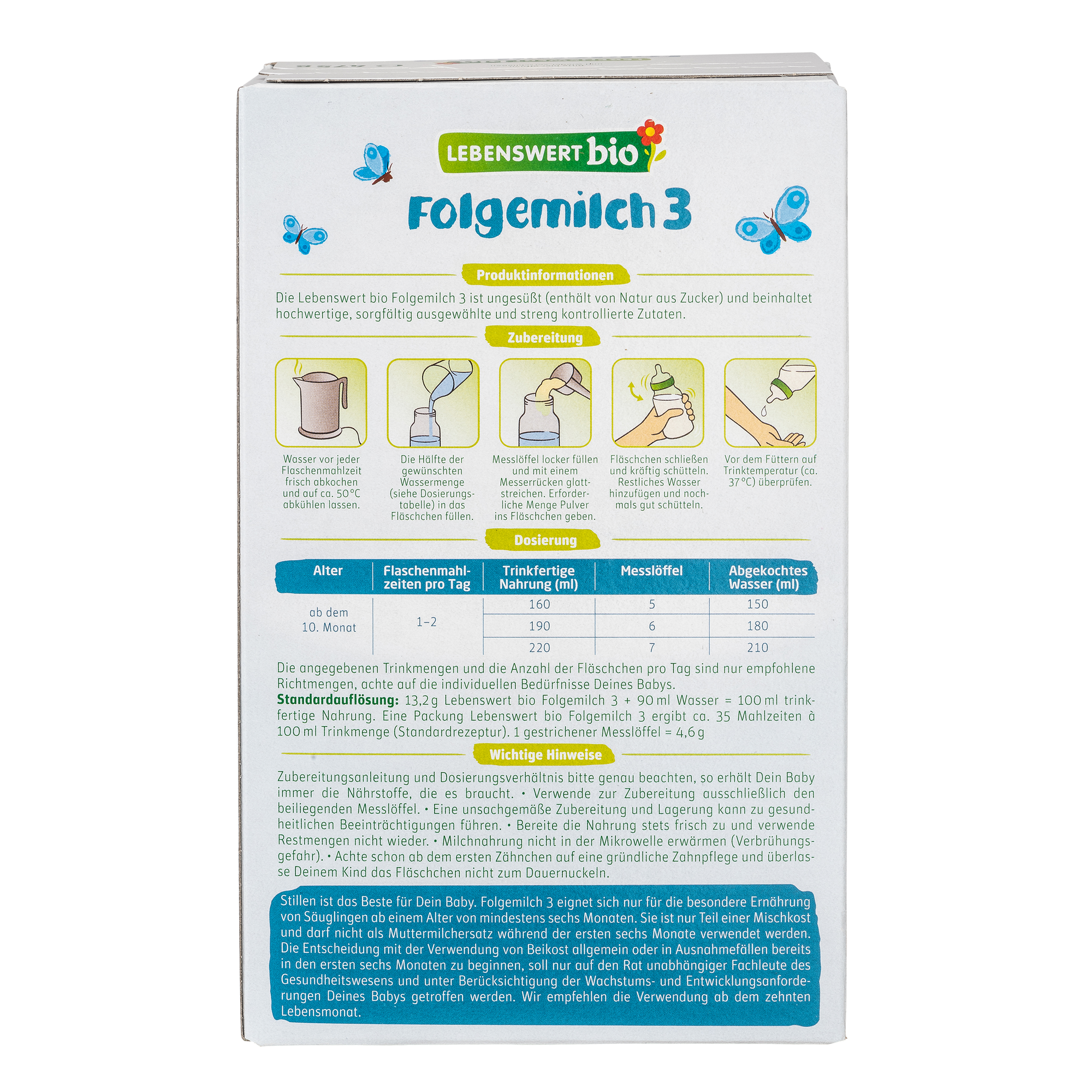 Lebenswert Bioland Cow Milk Baby Formula • Stage 3