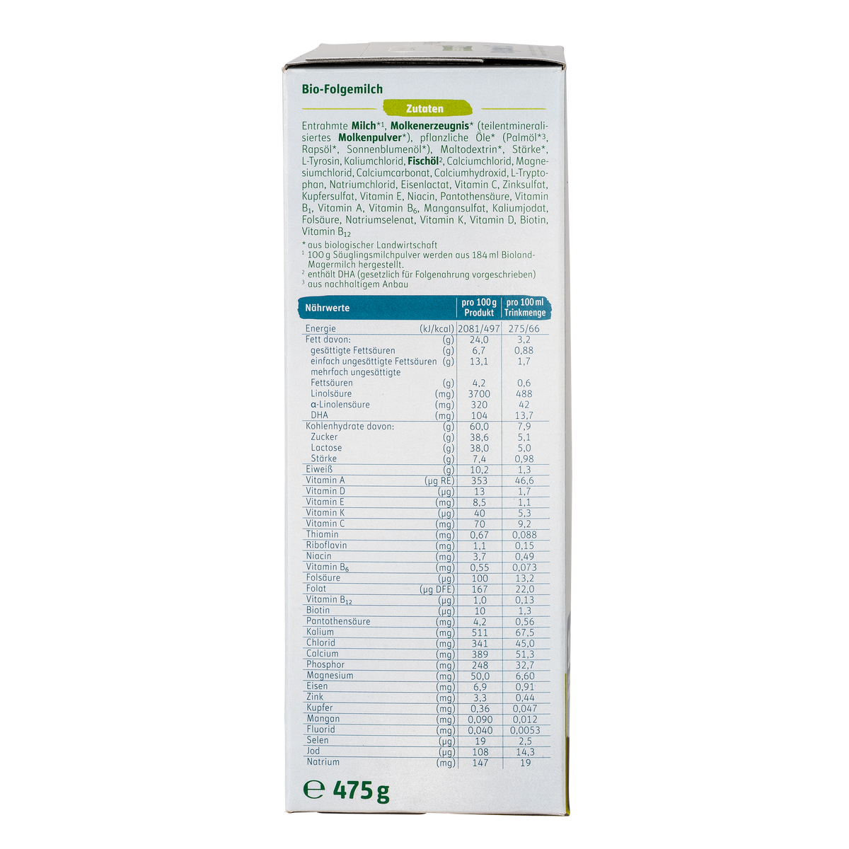 Lebenswert Bioland Cow Milk Baby Formula • Stage 3