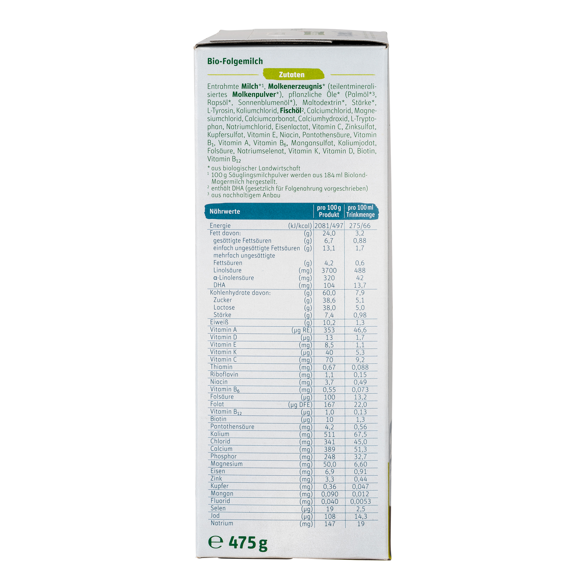 Lebenswert Bioland Cow Milk Baby Formula • Stage 3