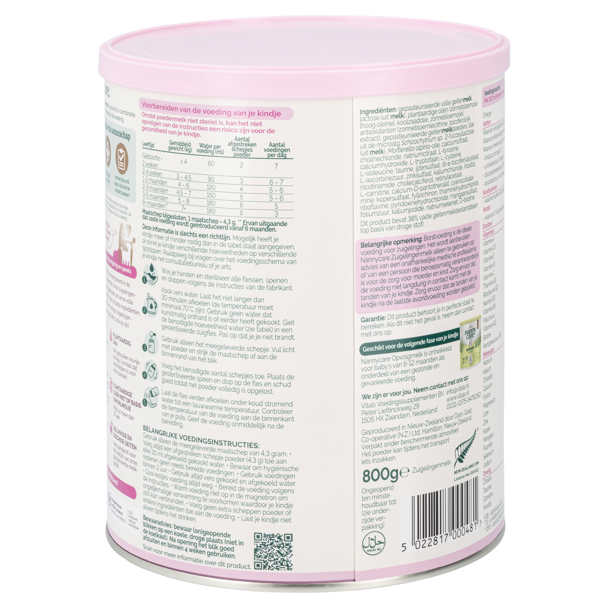 Nannycare Goat Milk Baby Formula • Stage 1