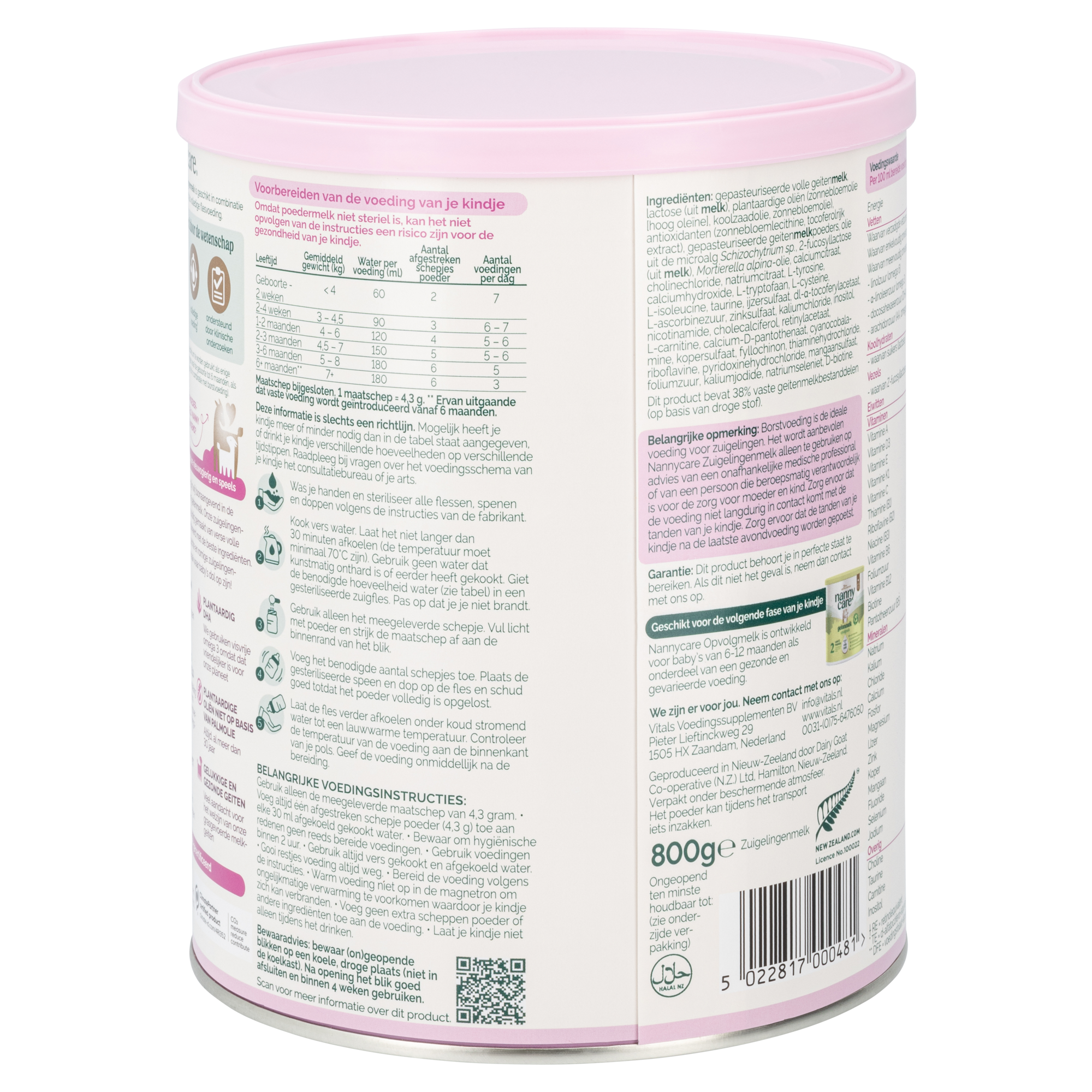 Nannycare Goat Milk Baby Formula • Stage 1